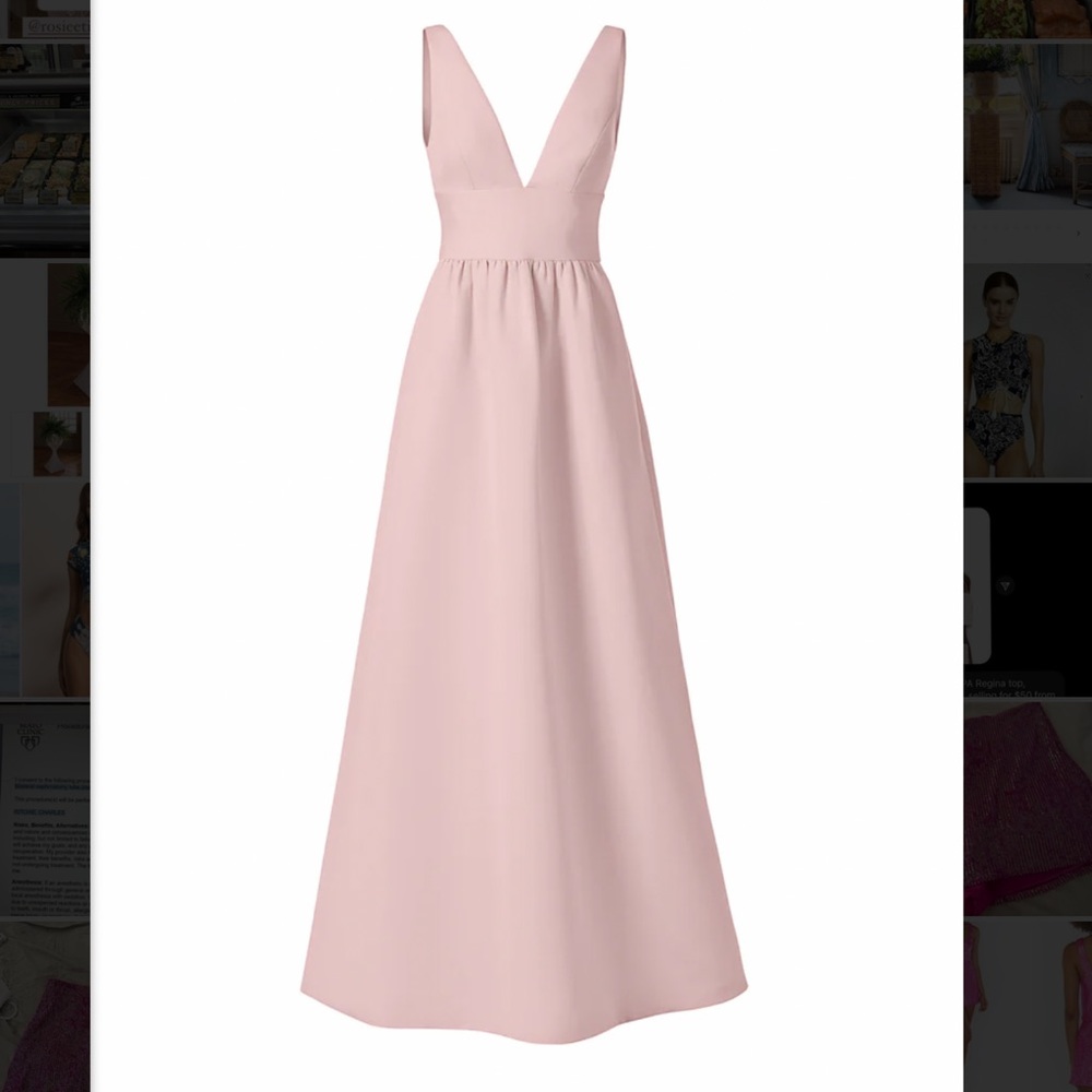 Amsale Bobbi Faille in Ballet size 10